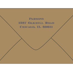 ADD ON Letterpress printed return address added to your envelopes image 9