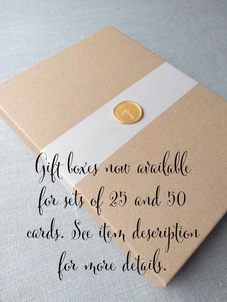 Personalized Letterpress Calligraphy Note Cards, Custom Letterpress Stationery image 7