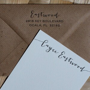 ADD ON Letterpress printed return address added to your envelopes image 7