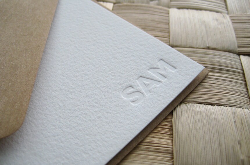 Personalized Letterpress Stationery Letterpress Note Cards