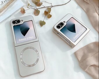 Magnetic Matte Wireless Charging Case for Samsung Galaxy Z Flip 7 6 5 4 3 5G | Slim Shockproof Cover