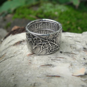 Cathedral Ring, Medieval Ring, Cathedral Window, Renaissance Wedding Band, Artisan Handcrafted with Recycled Fine Silver, Silvan Arts