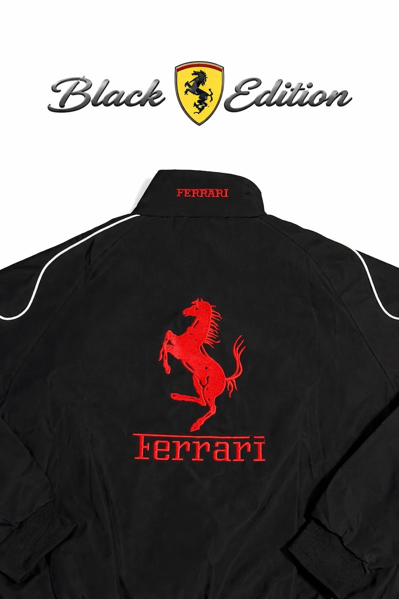 Ferrari F1 Vintage Racing Jacket Non Padded Classic Edition image 7