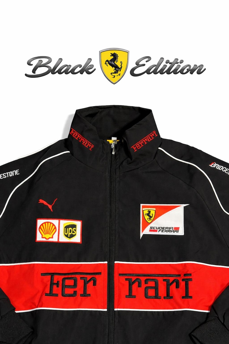 Ferrari F1 Vintage Racing Jacket Non Padded Classic Edition image 6