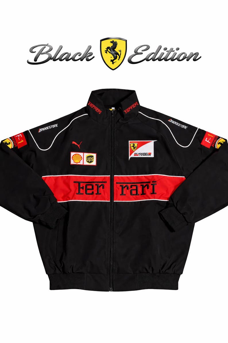 Ferrari F1 Vintage Racing Jacket Non Padded Classic Edition image 5