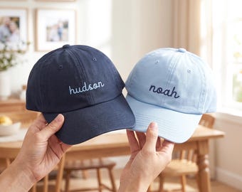 Custom Embroidered Kids Baseball Cap With Name - Little Girl Monogrammed Cap - Personalized Youth Baseball Hat - Boy Girl Gift Ideas