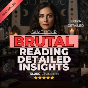 Brutal Reading, Brutal Tarot Reading, Brutal Psychic Reading, Clairvoyant Reading, Telepathy Reading, Same Day Reading, Accurate Reading