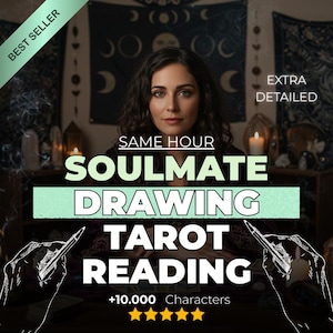 Framtida själsfrände-teckning och psykisk tarotläsning, rita min själsfrände, framtida makes egenskaper och initialer, leverans samma timme