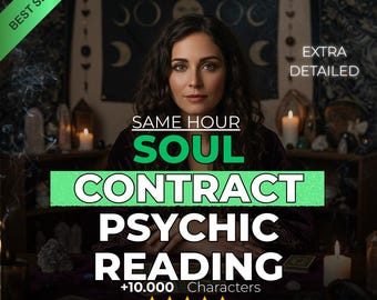 Soul Contract Psychic Reading | Personalized PDF with Medium Guidance | Future Love, Karma & Psychic Reading, Past Life and General Reading