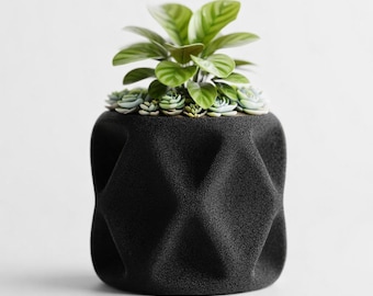 Modern Geometric Planter | 3D Printed Plant Pot | Minimalist Desk Decor | Succulent Planter | Unique Home Decor | Gift Idea