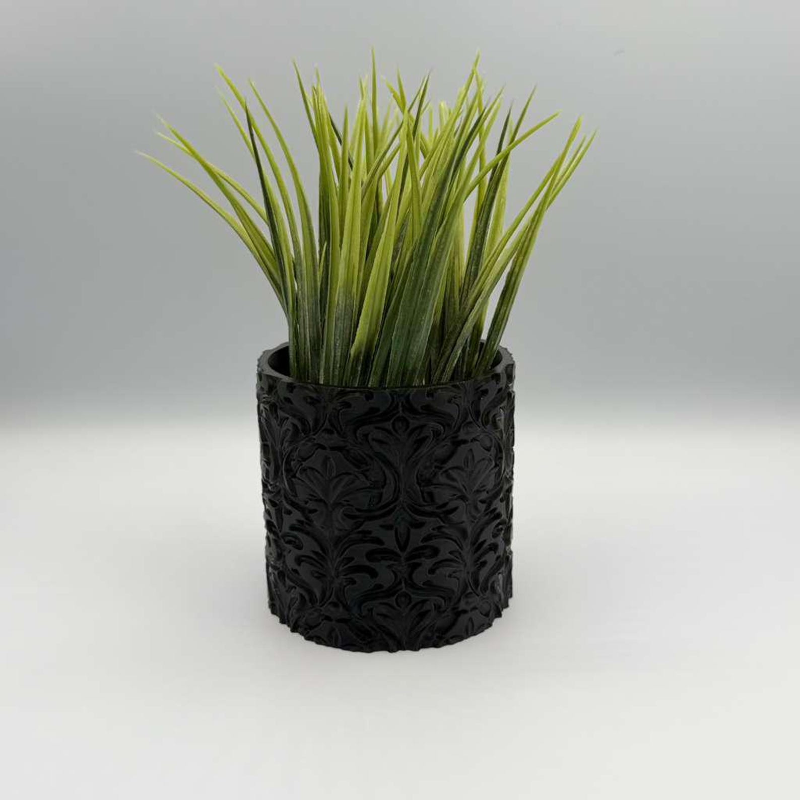 Gothic Rectangular Pot Black Gothic Planter Pot, Baroque Ornate Planter, Dark Home Decor ...