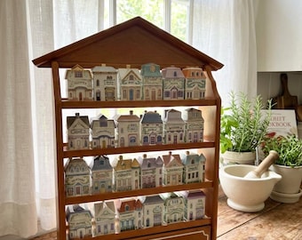 Lenox Spice Village 24 Piece Complete Collection with Original Wooden Rack,Ready to Ship