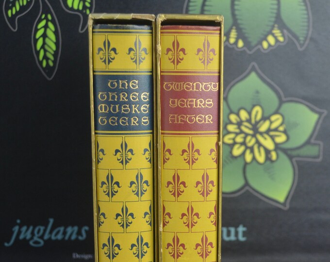 Two Volumes by Alexandre Dumas, Three Musketeers and Twenty Years After, 1953-1958, Vintage Boxed Set