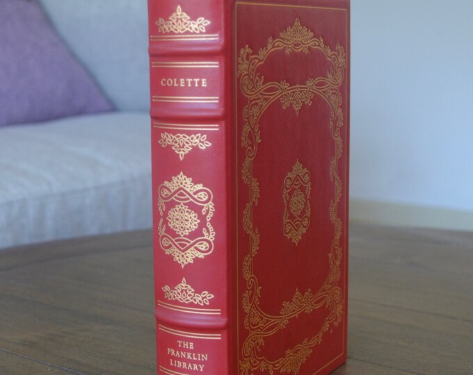 Sidonie Gabrielle Colette: Stories, The Franklin Library, 1977, Vintage Red Leather Book