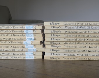 Walt Disney Vintage Set of Science Reference Books, Disney's Wonderful World of Knowledge, 1973, 19 out of 20 volumes