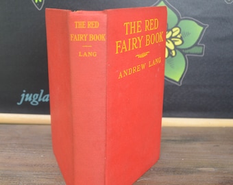 The Red Fairy Book, Andrew Lang, Grosset and Dunlap, 1940s?, Vintage Children's Book