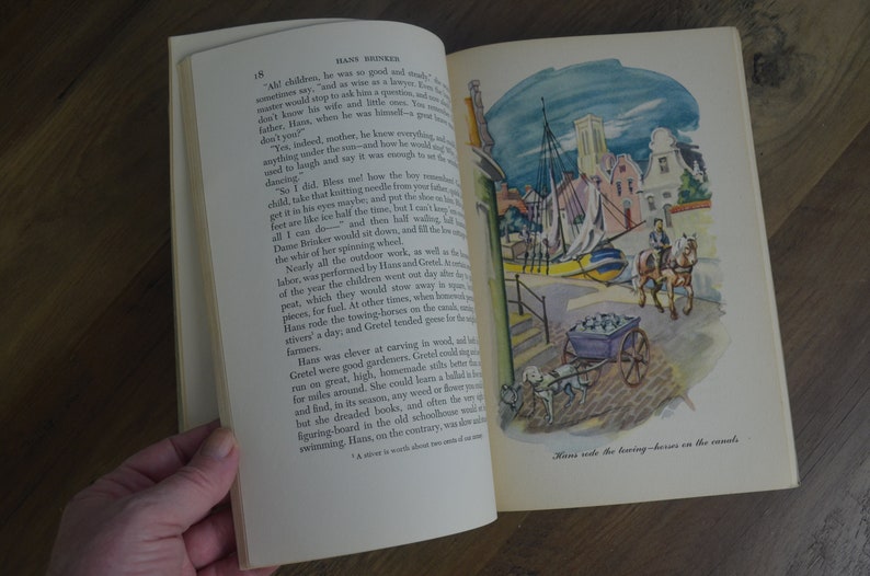 Hans Brinker or The Silver Skates, A Story of Life in Holland, by Mary Mopes Dodge, Illustrated Junior Library, 1945 image 10