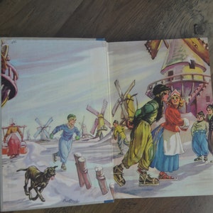 Hans Brinker or The Silver Skates, A Story of Life in Holland, by Mary Mopes Dodge, Illustrated Junior Library, 1945 image 3