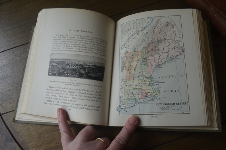 Two Vintage Antique Geography Textbooks, Tarr & McMurry's Geographies, 1903-1910, Classroom, Teacher, School, Education image 7