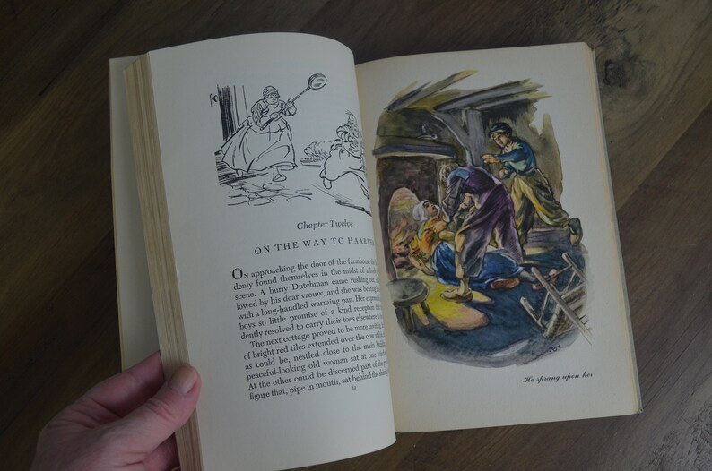 Hans Brinker or The Silver Skates, A Story of Life in Holland, by Mary Mopes Dodge, Illustrated Junior Library, 1945 image 9