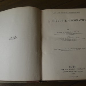 Two Vintage Antique Geography Textbooks, Tarr & McMurry's Geographies, 1903-1910, Classroom, Teacher, School, Education image 8