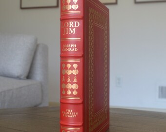 Lord Jim, by Joseph Conrad, The Franklin Library, 1977, Vintage Leather Book