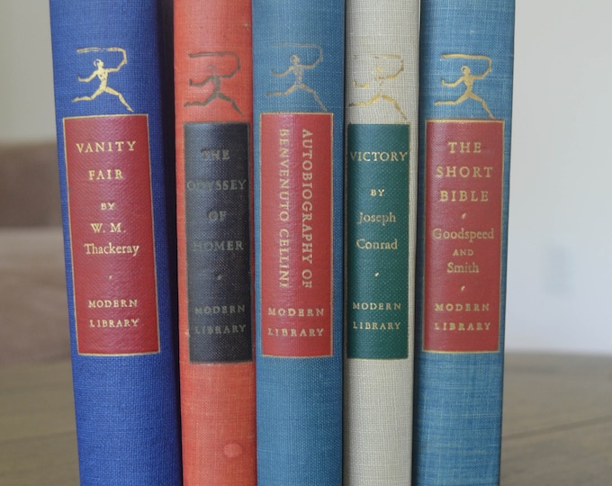 Five Modern Library Classics, by Joseph Conrad, Homer, Thackeray and More, 1920's