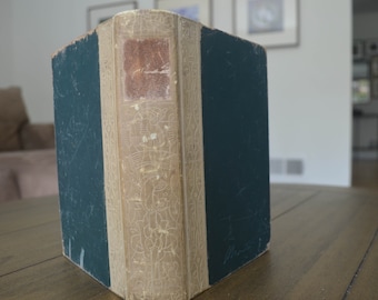 Vintage Edition of Jane Eyre, Charlotte Bronte, Thomas Nelson and sons, Date unknown, Green and Cream, Classic, Jane Eyre, Antique,