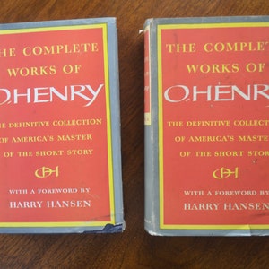 The Complete Works of O. Henry, Two volumes, Doubleday and Company, 1953, Dust Jackets Under Mylar