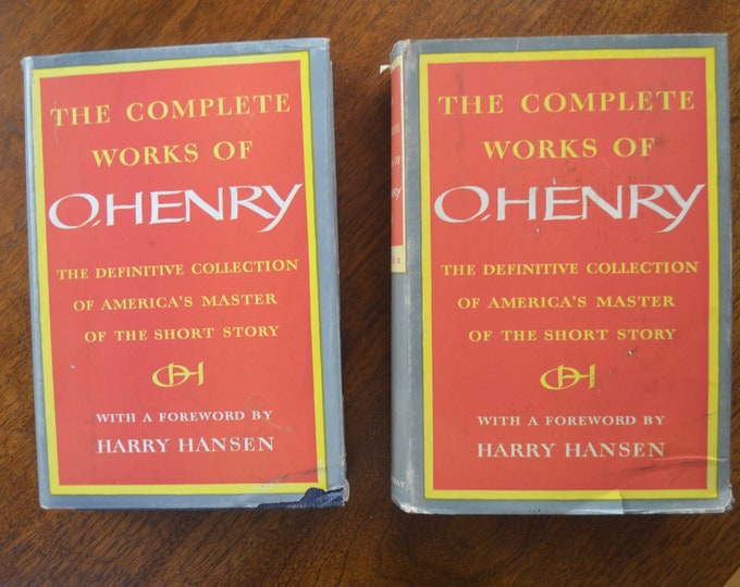 The Complete Works of O. Henry, Two volumes, Doubleday and Company, 1953, Dust Jackets Under Mylar