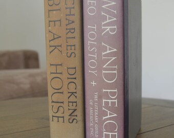 Charles Dickens, Bleak House and Leo Tolstoy, War and Peace, s/2 Both by The Literary Guild, 1949 - 1953