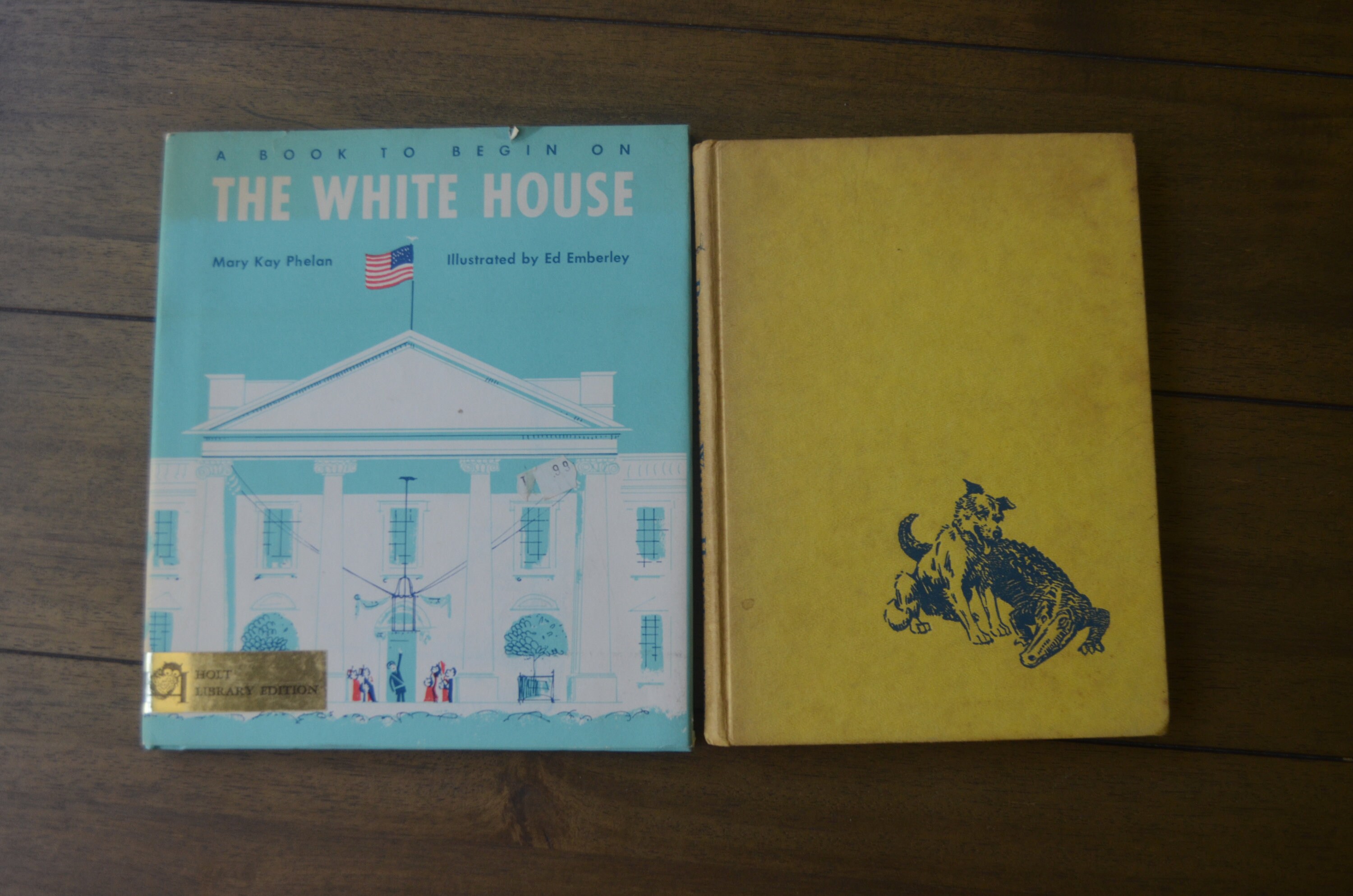 Two Vintage Children's Books About the White House, Washington DC,