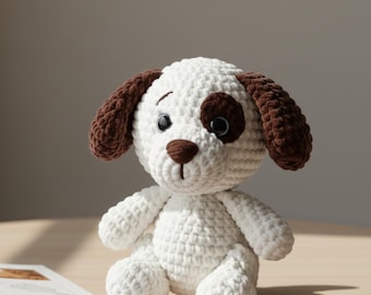 Amigurumi Puppy Crochet Pattern PDF - Easy Crochet Toy Tutorial in English for Baby Shower Gifts