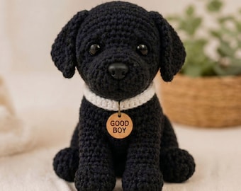 Realistic Labrador Crochet Pattern PDF in English | Beginner Amigurumi Puppy Tutorial (Digital Download)