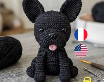 PDF French Bulldog Crochet Pattern | Realistic Amigurumi Dog Tutorial | Instant Downloadable Pattern