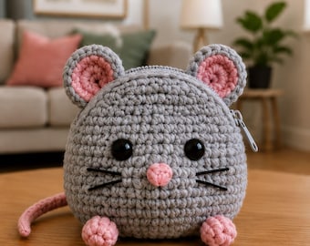 Pet Rat Sling Bag Crochet Pattern PDF | Rat Carrier Pouch Amigurumi | Small Pet Travel Bag
