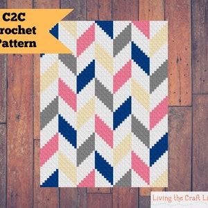 Herringbone 4 C2C Blanket - Corner to Corner - Graphghan - Graphghan - Written Crochet Pattern and Graph - Instant Download