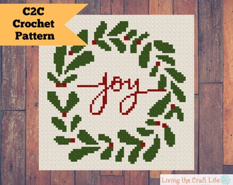 Joy C2C Blanket - Corner to Corner - Graphghan - Written Crochet Pattern and Graph - Instant Download