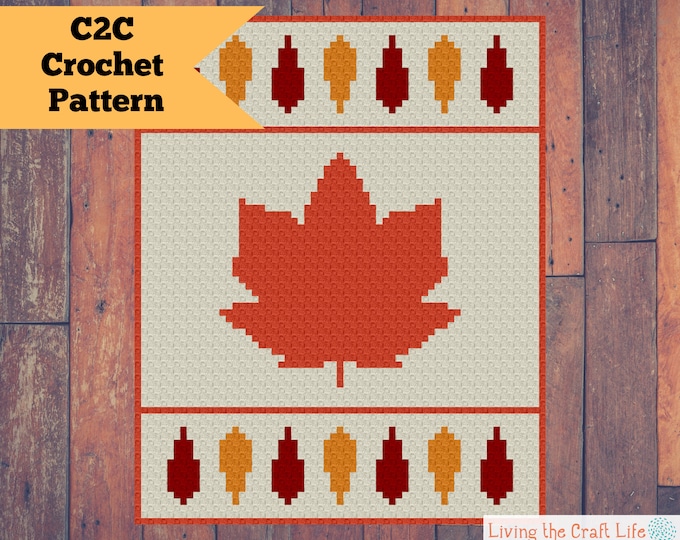Toronto Pattern Toronto Maple Leaf's Crochet Blanket Pattern (c2c Including Written ...
