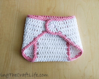 Newborn Diaper Cover - Crochet Pattern Tutorial - Instant Download