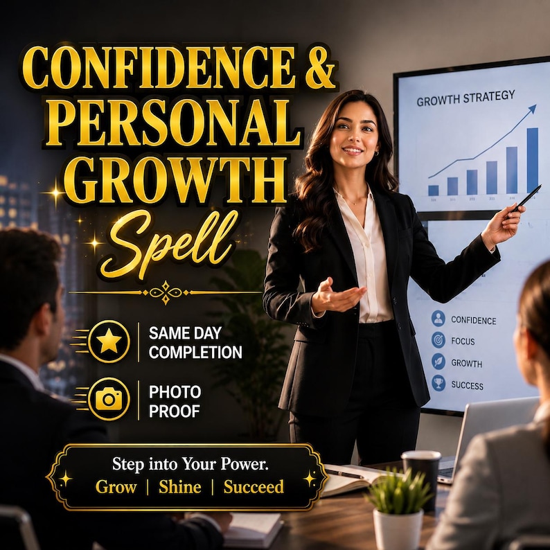 Confidence Personal Growth Spell | Self-Belief, Motivation, Inner Strength (Same Day) image 1
