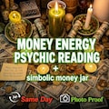 Money Energy Psychic Reading + Symbolic Money Jar | Financial Energy Insight, Abundance Guidance & Personalized Affirmation Same Day product logo