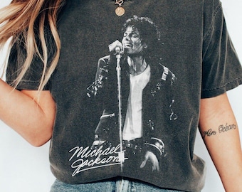 Michael Jackson Shirt, Bad World Tour 1987 Vintage Tee, King of Pop Graphic Shirt, Retro 80s Music T-shirt, Jackson Shirt, Gift for Fan