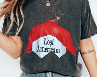 Machine Gun Kelly Lost Americana Shirt, MGK Tour 2026 Merch, Red Jacket Album Art Graphic Tee