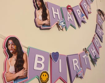 Olivia Rodrigo Cake Topper, Birthday Party Decor