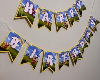 teletubbies banner, teletubbies party decor