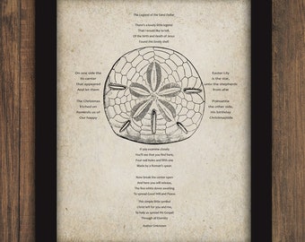 Sand Dollar Poem Etsy