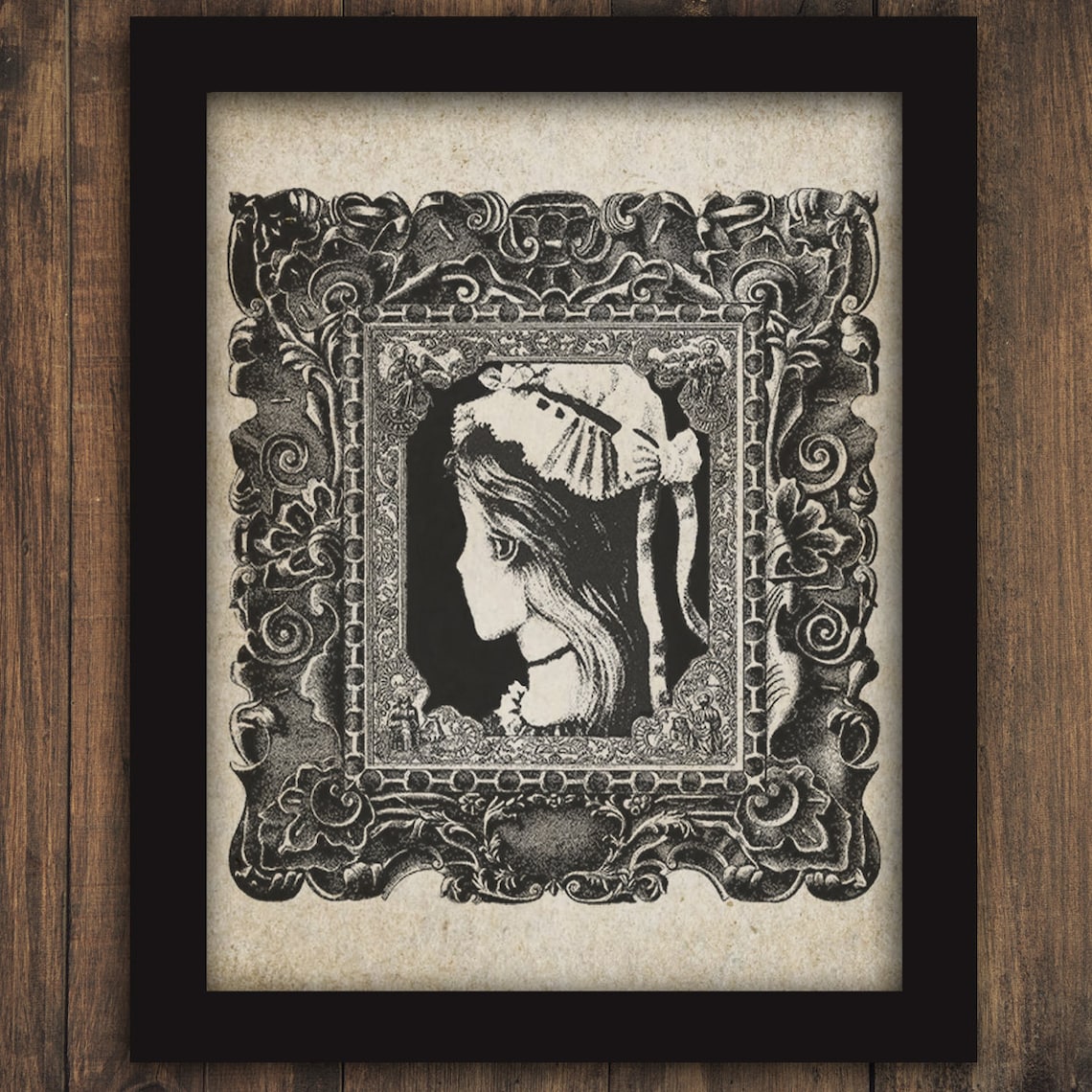 Young Lady or Old Woman Optical Illusion PRINTABLE Digital - Etsy