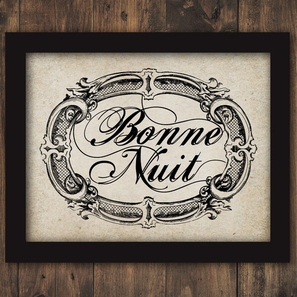 Bonne Nuit - Etsy