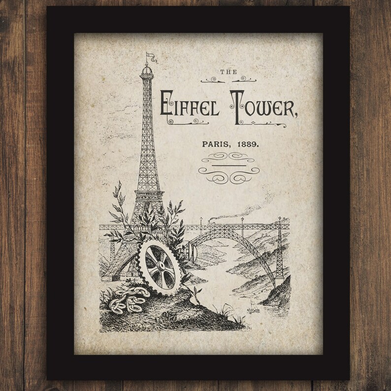 French Paris The Eiffel Tower Text Typography Words